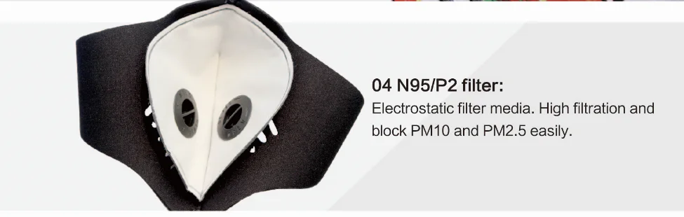 sports respirator mask N95 PM2.5 dust anti smoke ski mask