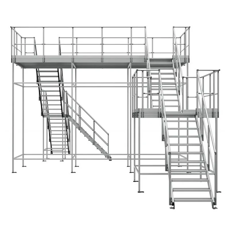 Zhenghe Aluminum stair and platfram system mobile maintenance Industrial safety stairs walkways