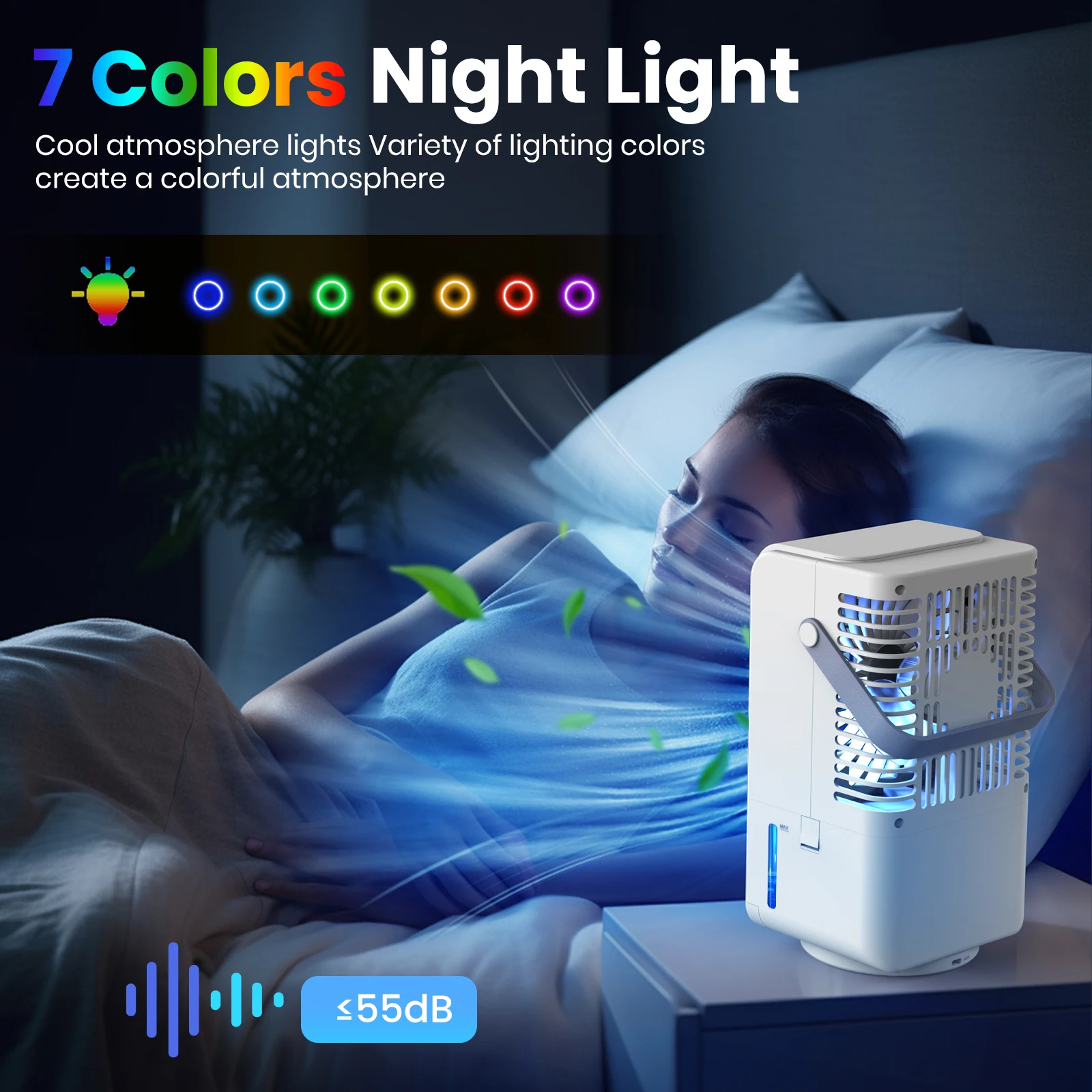 Mist Spray Cooler Air Cooling Fan With Water Ice Air Cooler Fan Portable Air Cooler Fan Mini USB