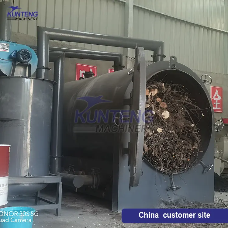 Wood, coconut shell carbonization equipment, barbecue carbon, hookah carbon production line