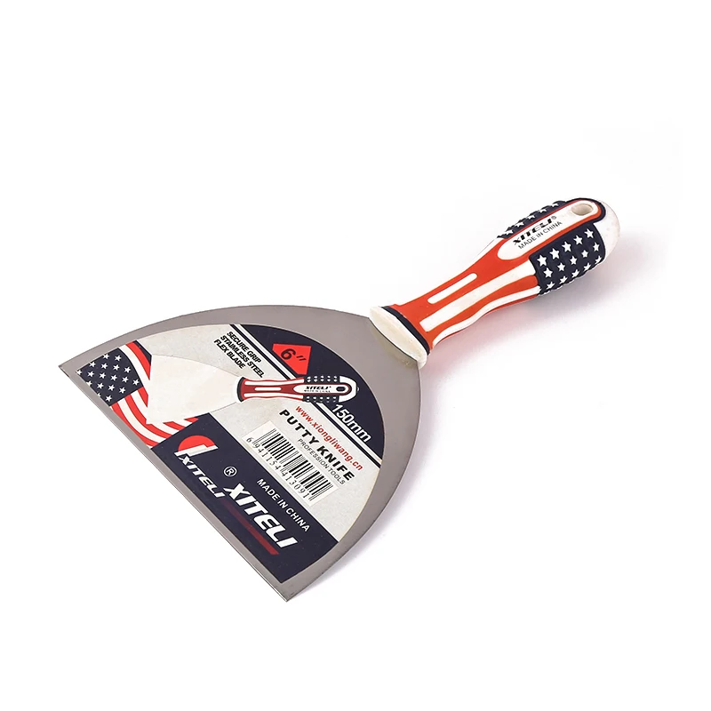XITELI puty knife American Flag Pattern Plastic Handle Wallpaper Paint Scraper Tool