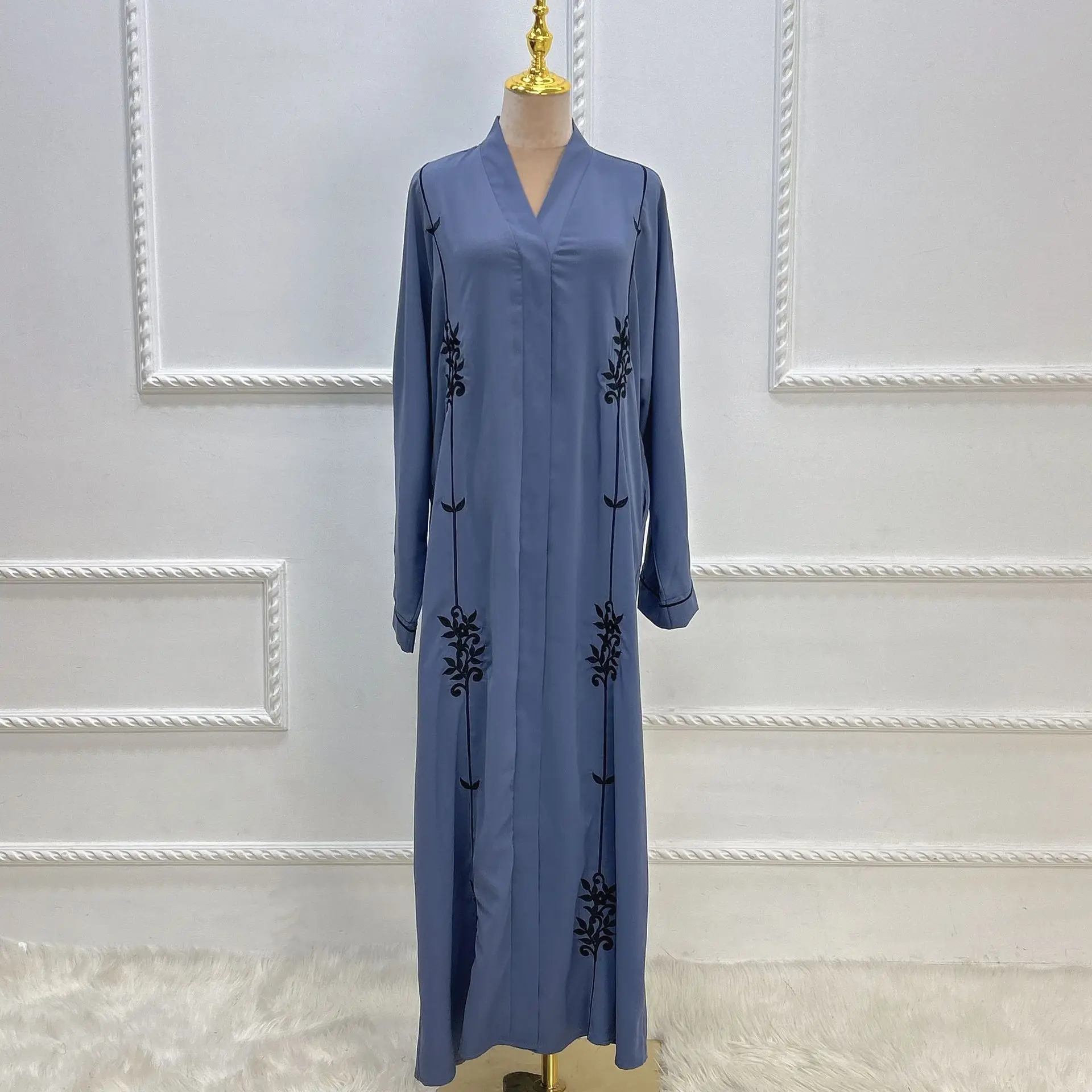3275 Kuwii распродажа Abaya онлайн Турецкая абайя оптовая продажа вышивка Арабская Дубай 2023 мусульманская