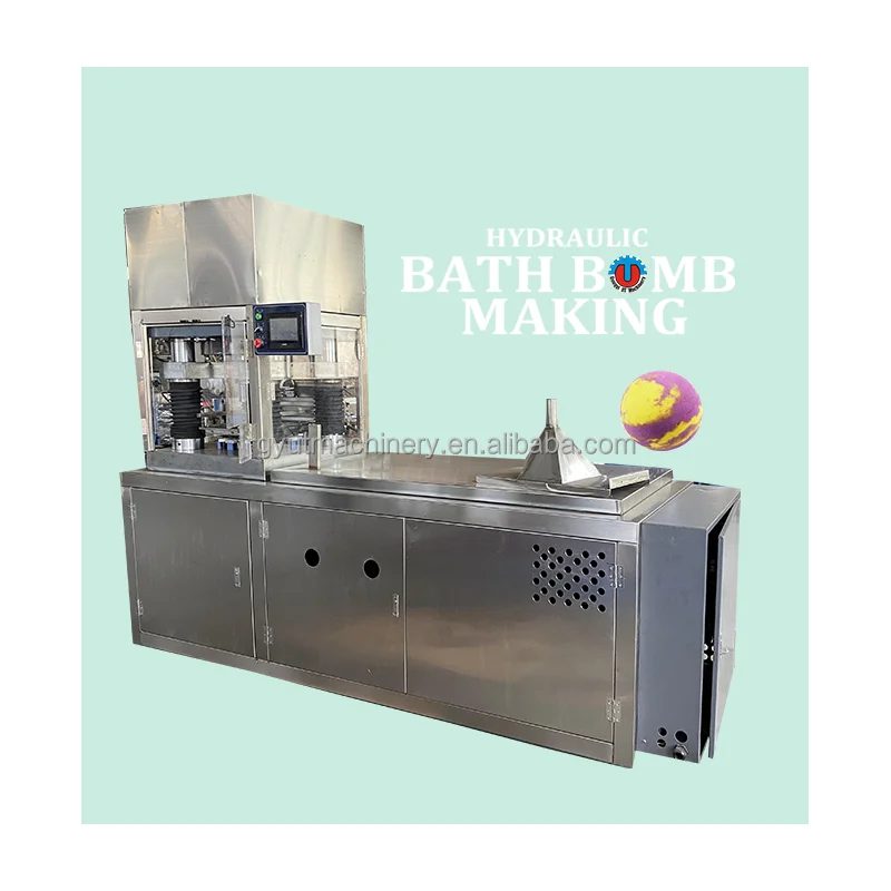 Automatic Bath Salt Ball Press Machine Hydraulic Bath Bomb Balls Press Machine High Productivity Shampoo Bar Making Machine
