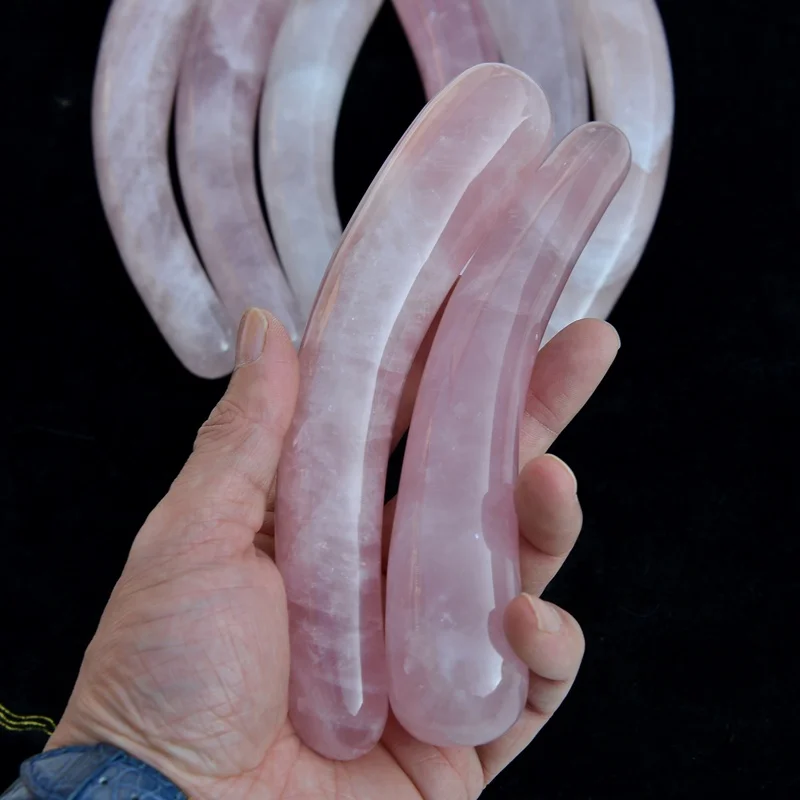 Wholesale hot sale factory price rose quartz crystal yoni wand sets obsidian yoni tightening wand massager