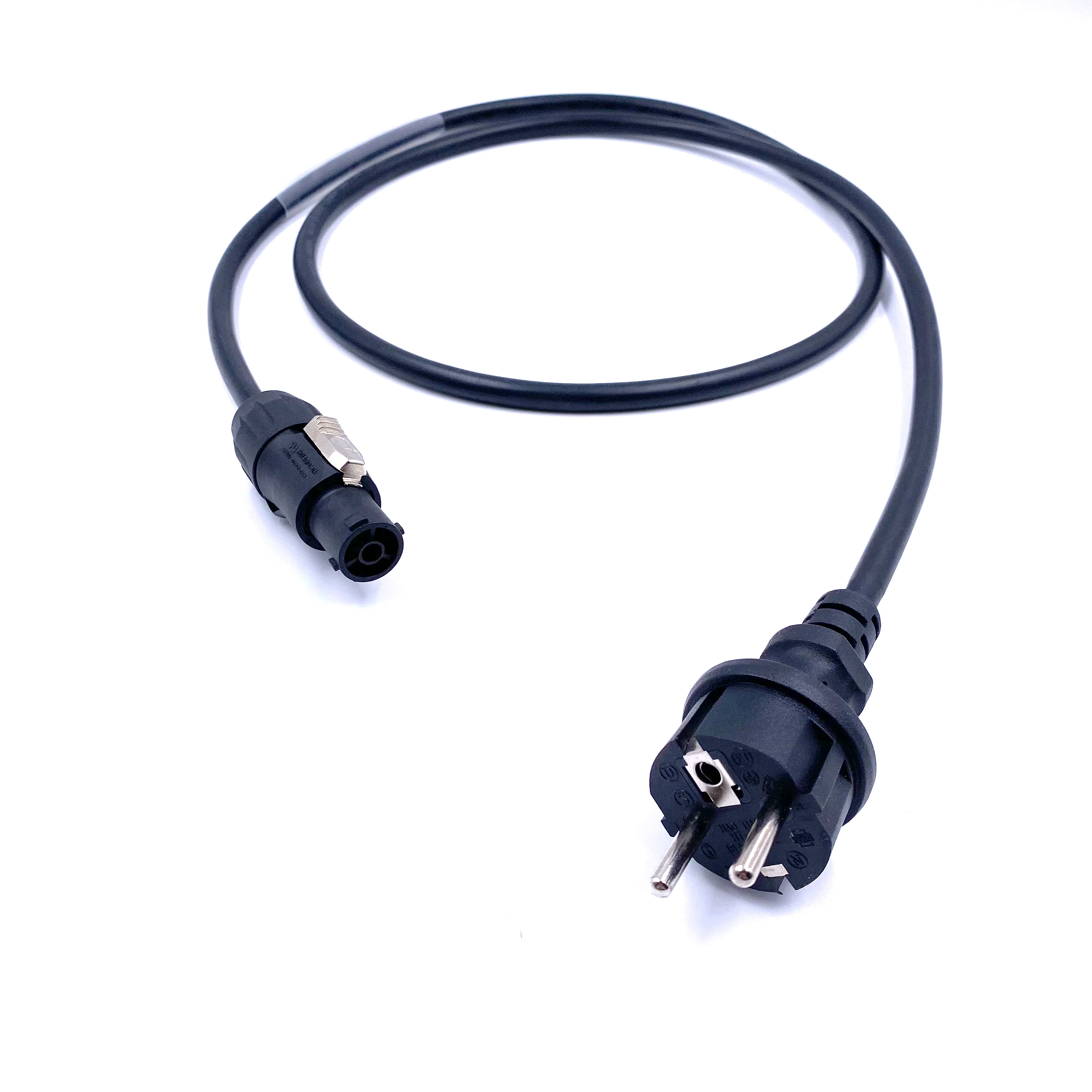 European Plug to powerCON True1 Plug with 3*2.5mm^2 Rubber/PVC Cable Stage Light Cable Series