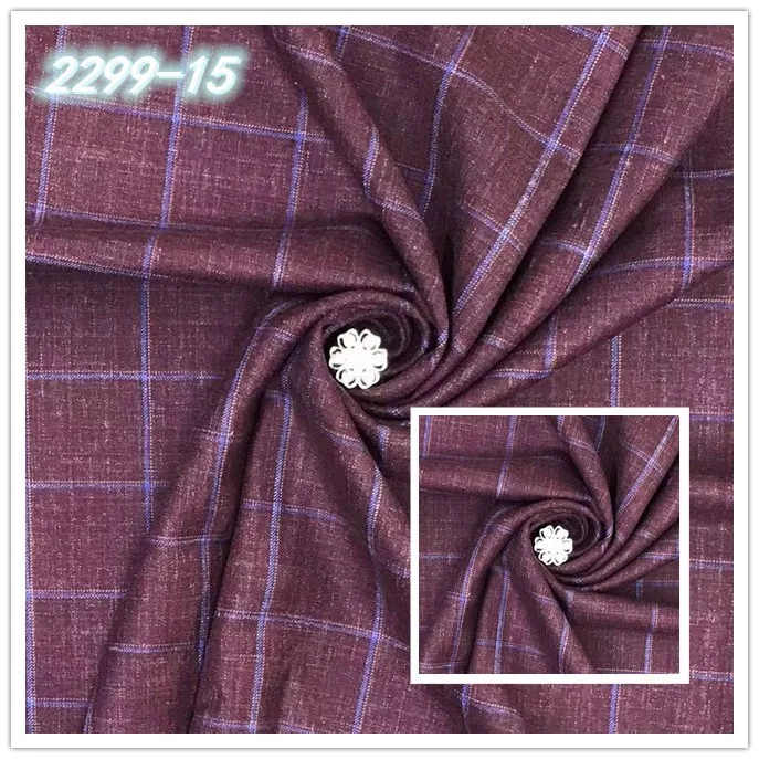 FL2399 80 Merino wool 15 mulberry silk 5 linen worsted wool blend fabric pure silk blend suiting fabric for men jacket material