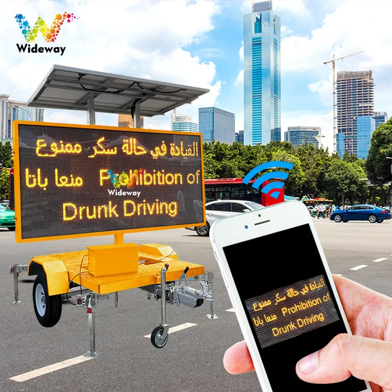 Truck mounted LED traffic sign variable message sign VMS