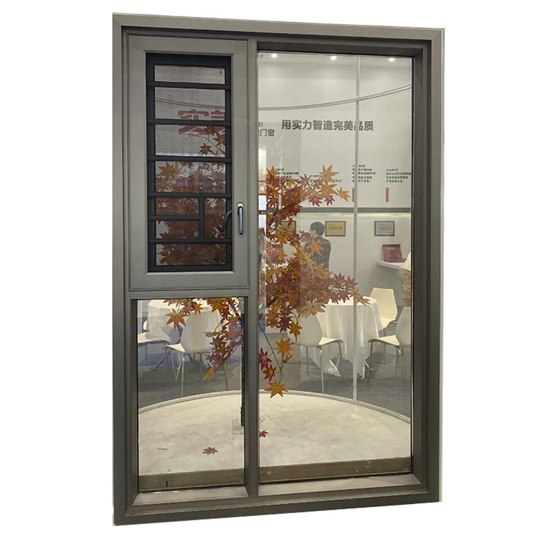 NFRC certified triple glazing  tilt and turn window aluminum passive house windows with low-e 4 smart sun energy efficient glass