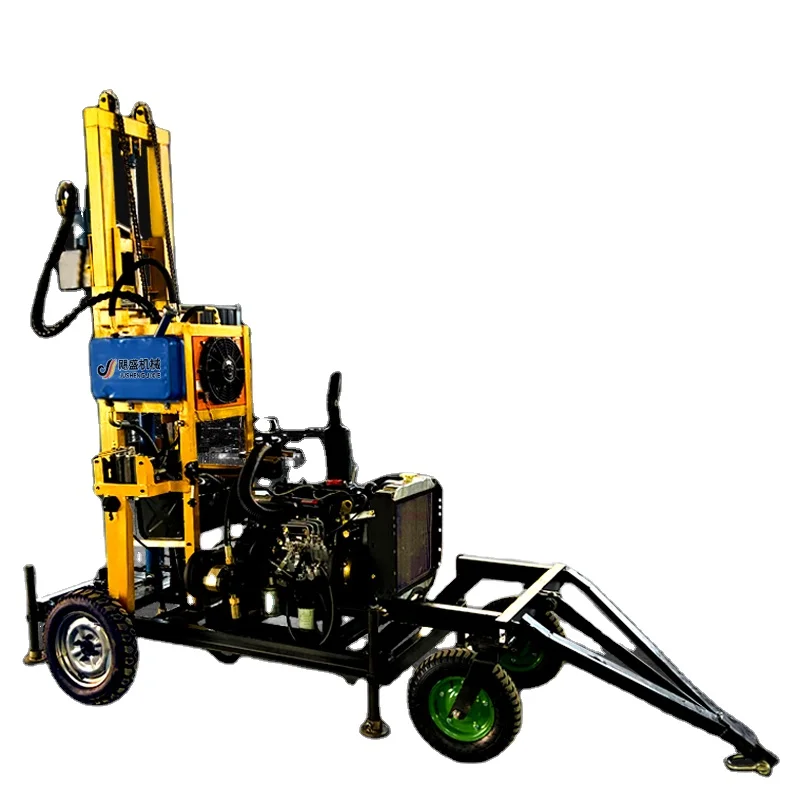 cheap 200m Borehole Well Drilling Machines crawler water well drilling rig machine factory price