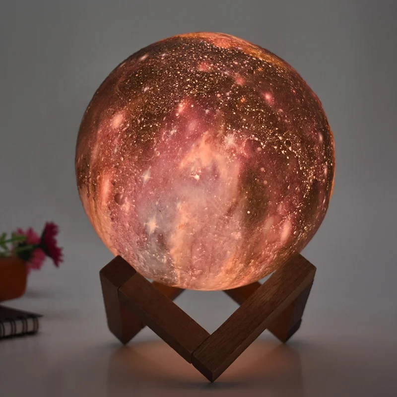 2019 Newest hottest sale on line 3d printing moon lamp night light for gifts