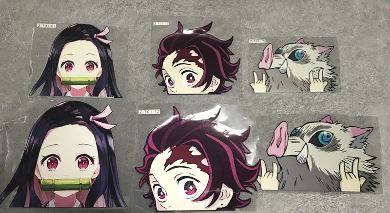 30 Styles Street Fighter Haikyuu JoJos Slam Dunk Inuyasha One Punch Man Car Window Laptop Cartoon Sticker Pet Anime Stickers