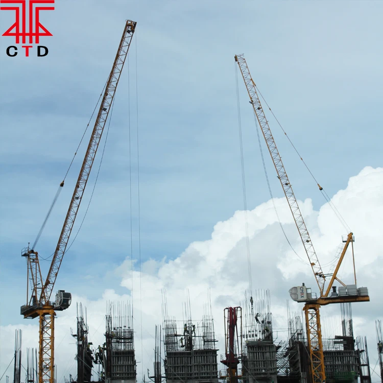 Tengda QTZ100 5516 construction hoist tower crane 8t