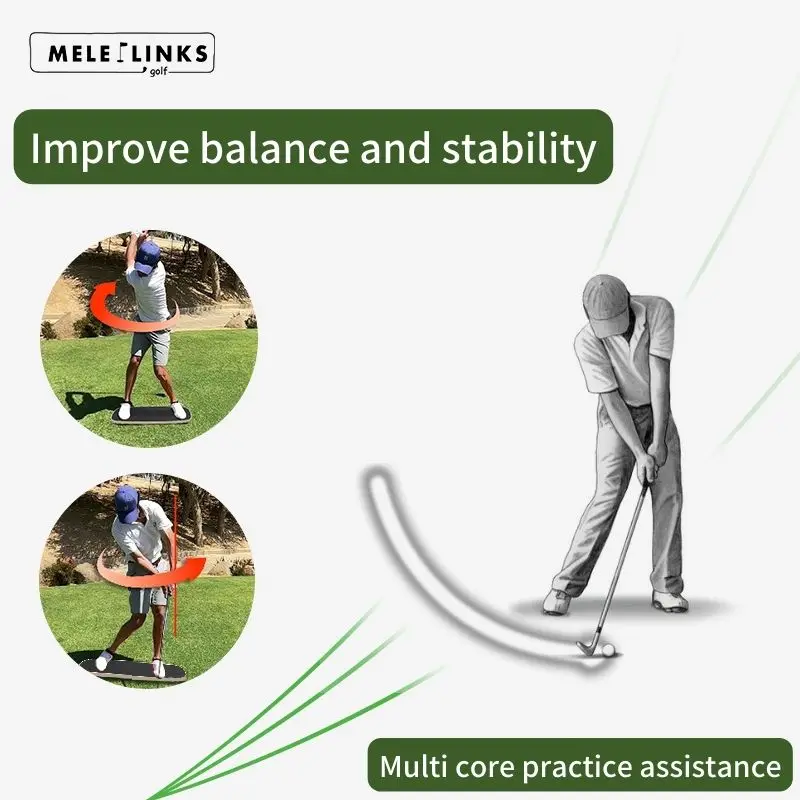 High Quality Golf Training Practice Aids Golf Swing Balance Board Wood Golf Putting Trainer Pressure Plate