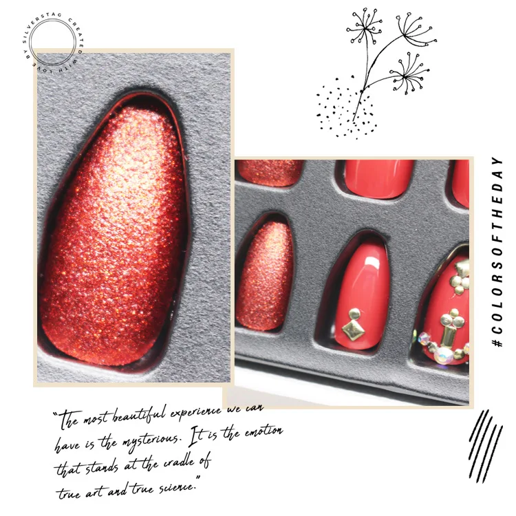 24 pieces of finished nail patch gift box with pointed head wearing nail piece removable bridal false nail