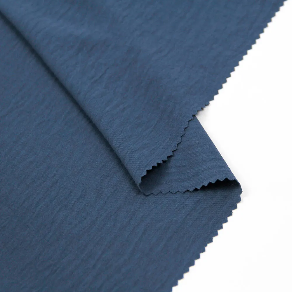 crepe material 100% polyester fabrics low moq woman apparel fabric