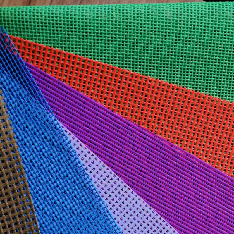 Reinforced Colorful Plastic Mesh PVC Coated Mesh Tarp Materials Vinyl Mesh Fabric
