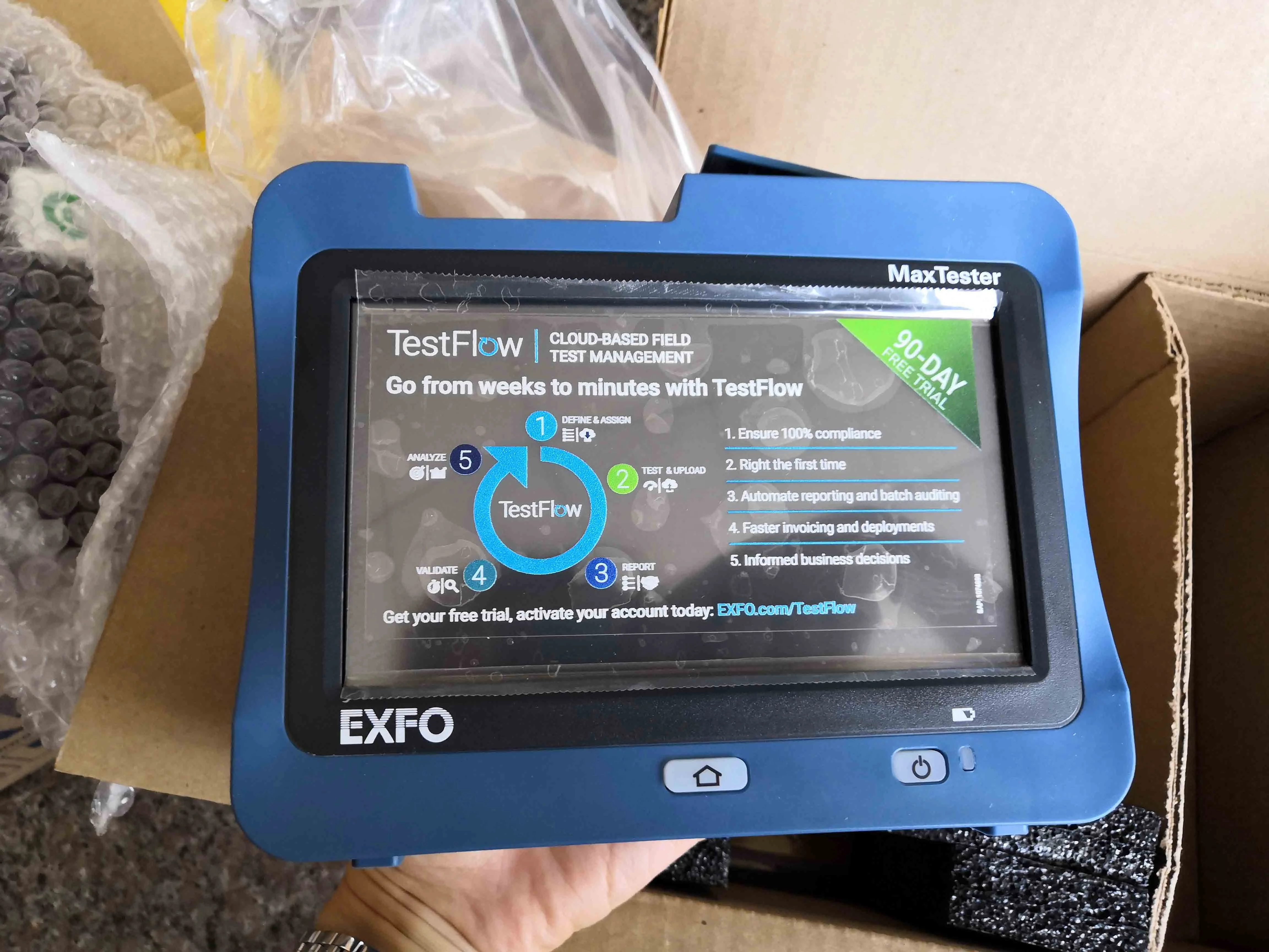  Otdr exfo otdr MaxTester 715B последний миль