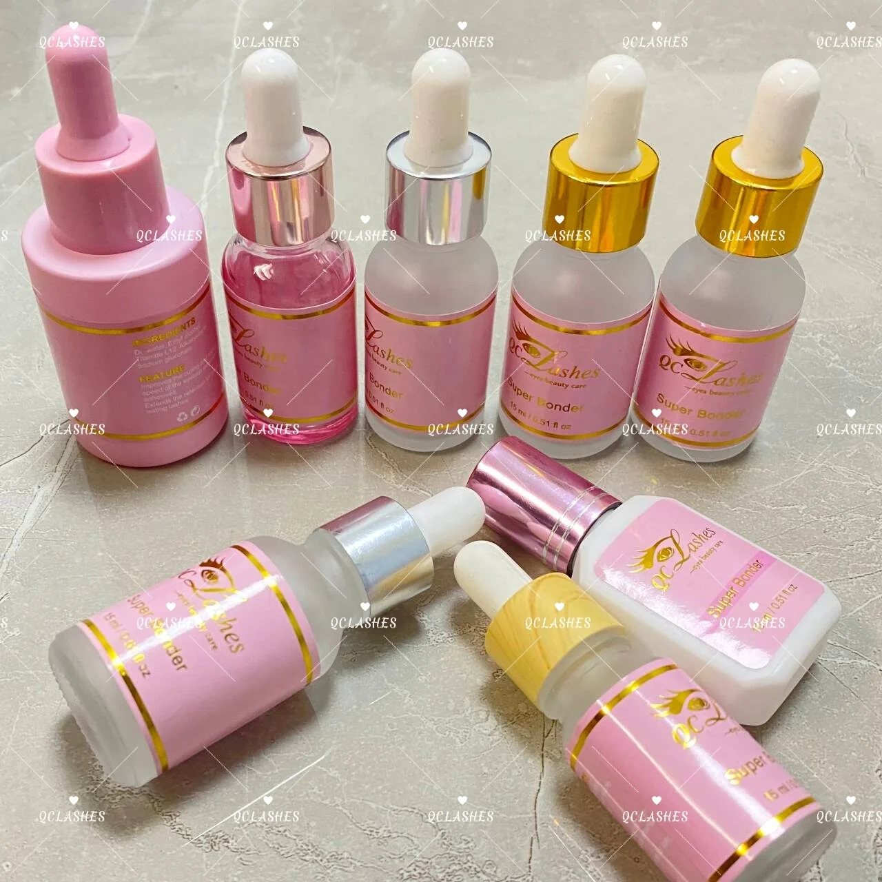 customized different scent size lash adhesive glue super bonder for lash extensions lash primer and bonder private label