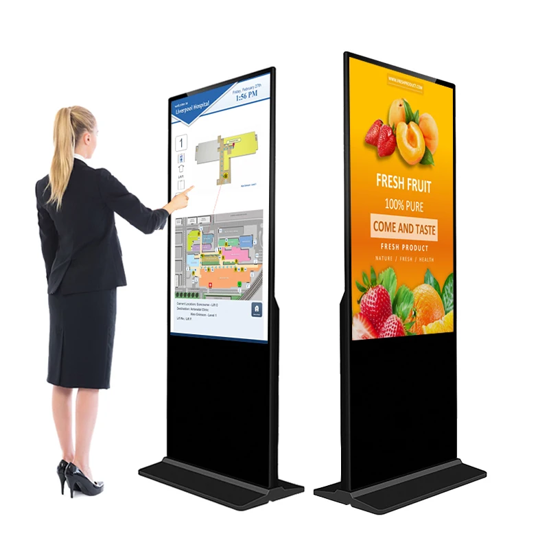 Samidisplay Plug And Play Cms программное обеспечение цифровой рекламы сенсорный экран напольная подставка ЖК-Дисплей киоск
