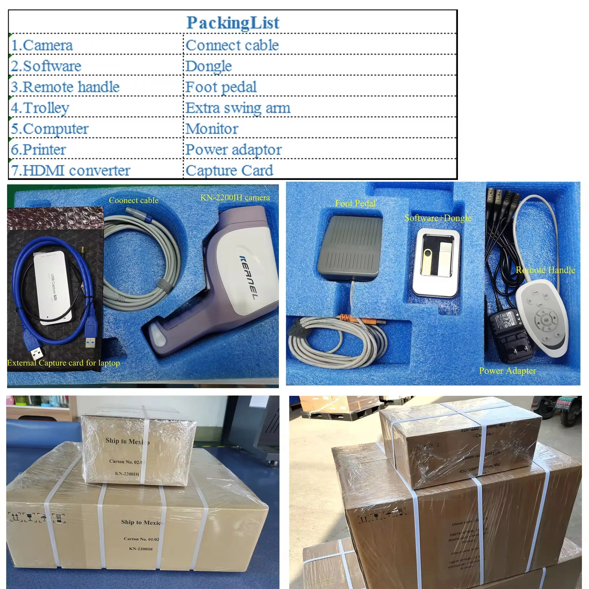 Kernel CCD 3.27 million Pixels Medical Digital Colposcope for Gynecology KN-2200IH