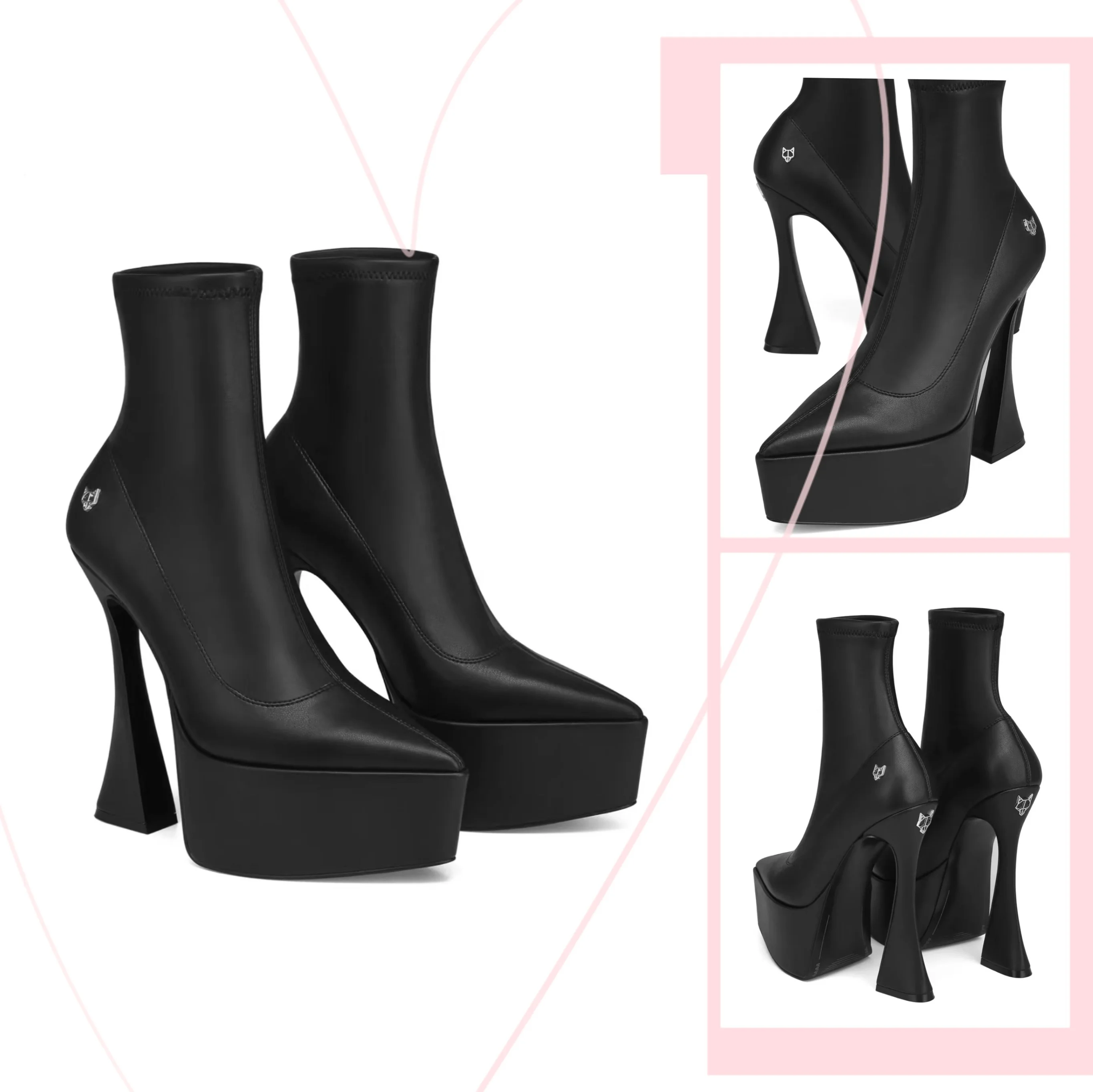 Каблук из АБС-пластика высотой 14,5 см и подошва на платформе 5,5 см для изготовления обуви