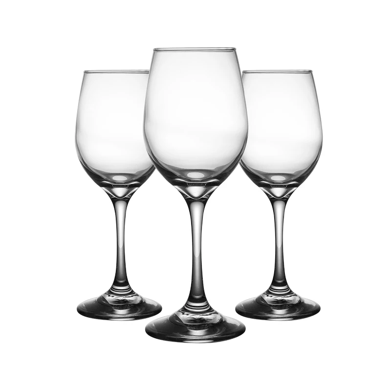 Fancy Crystal Clear Wedding Glassware, Classic Durable Clear 9-Ounce Goblet Glassware Set Of 4