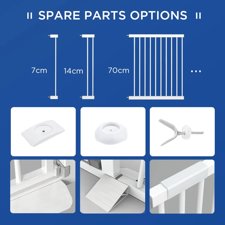 Retractable Easy Step Walk Safety Door Fence Baby Safety Gate