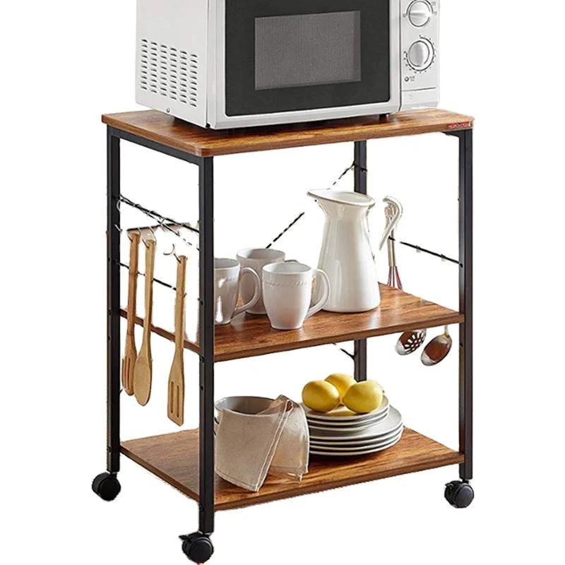 
Best price Vintage utility storage rack kitchen microwave stand rack shelf 