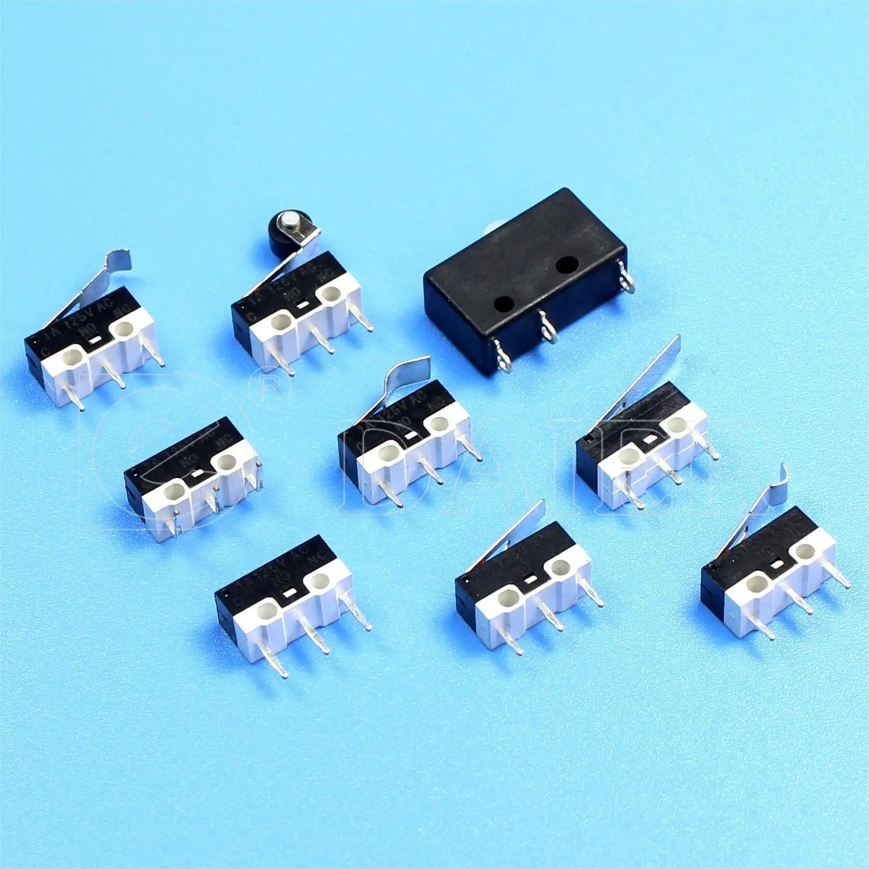 KW10-Z0 100Pcs Omron Sub Snap Action Limit Switch SPDT SPST 1A 3A 125V No Lever Miniature Mouse Click Touch Micro Switch