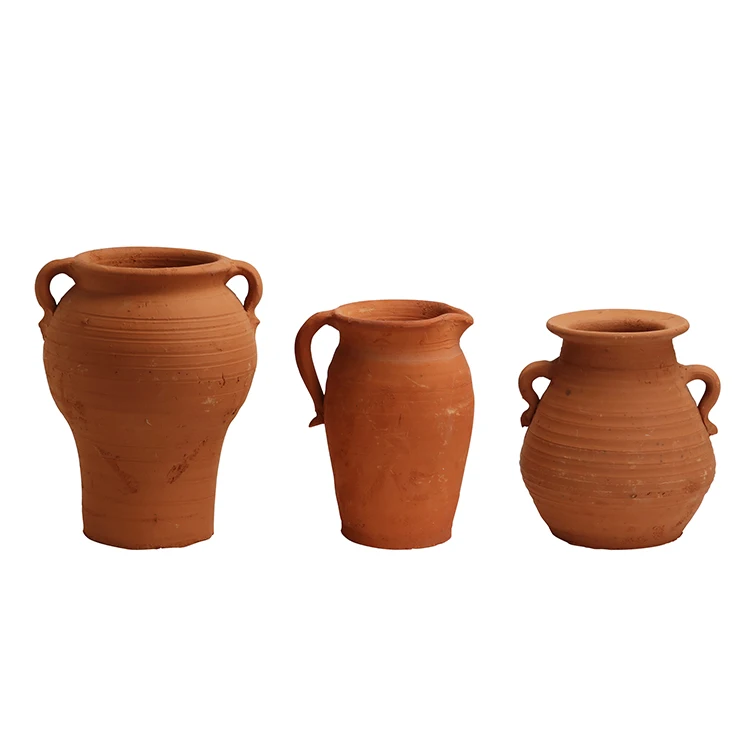 Wholesale large garden round planter plant flower clay terracotta pots