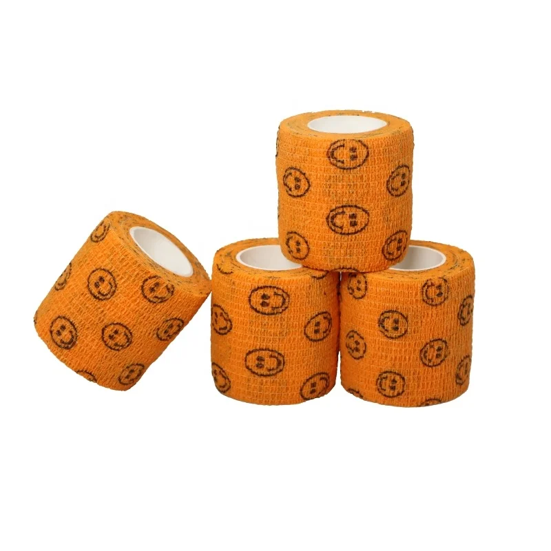 Self Adhesive Printed Cohesive Elastic Bandage For football shoulder protection adhesive bandages