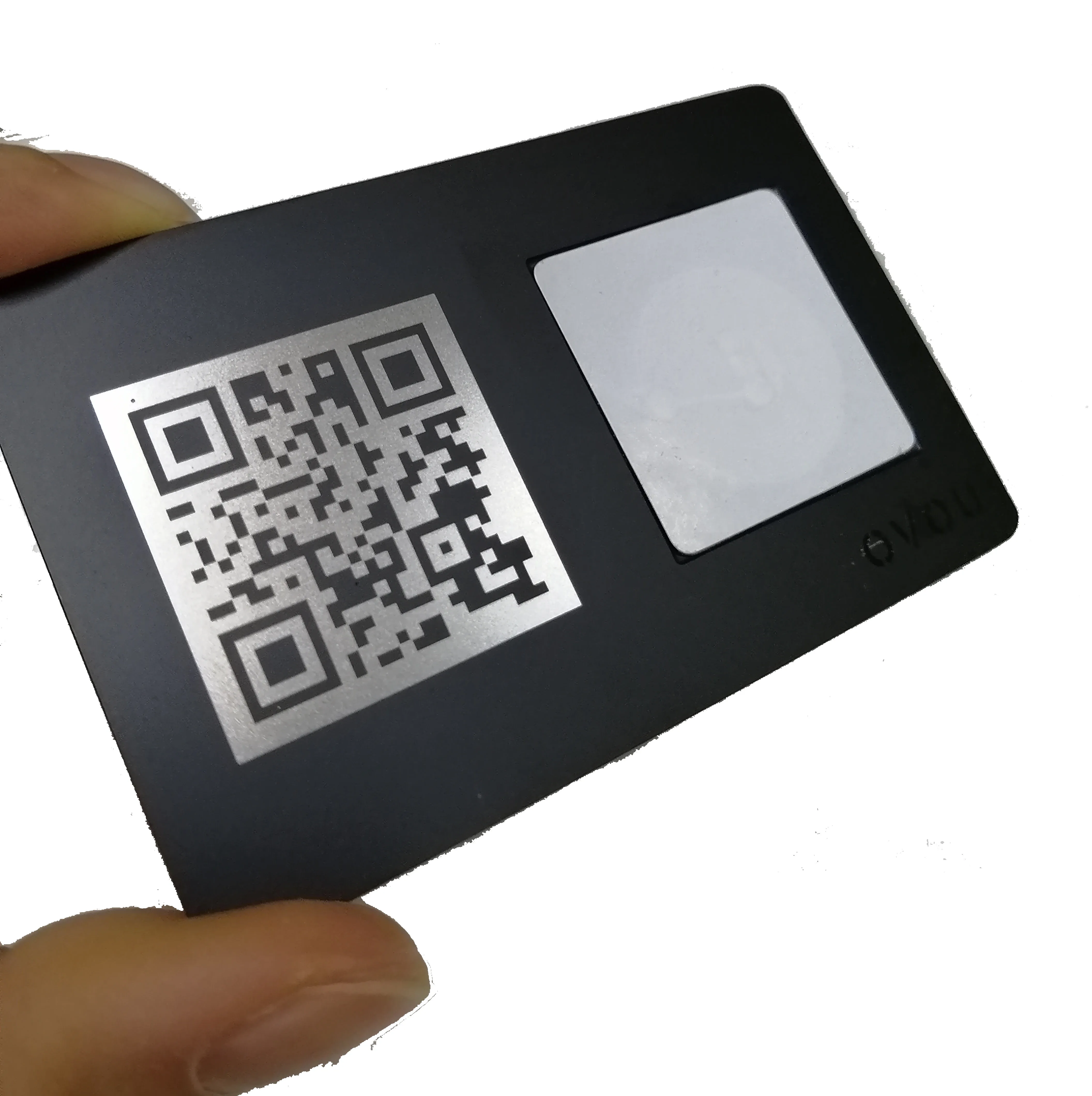 Индивидуальная пустая RFID смарт-карта с лазерной гравировкой NFC деревянная визитная карточка матовая черная металлическая Nfc