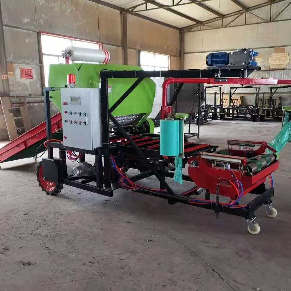automatic corn silage round packing baler machine Agricultural machinery mini square hay balers