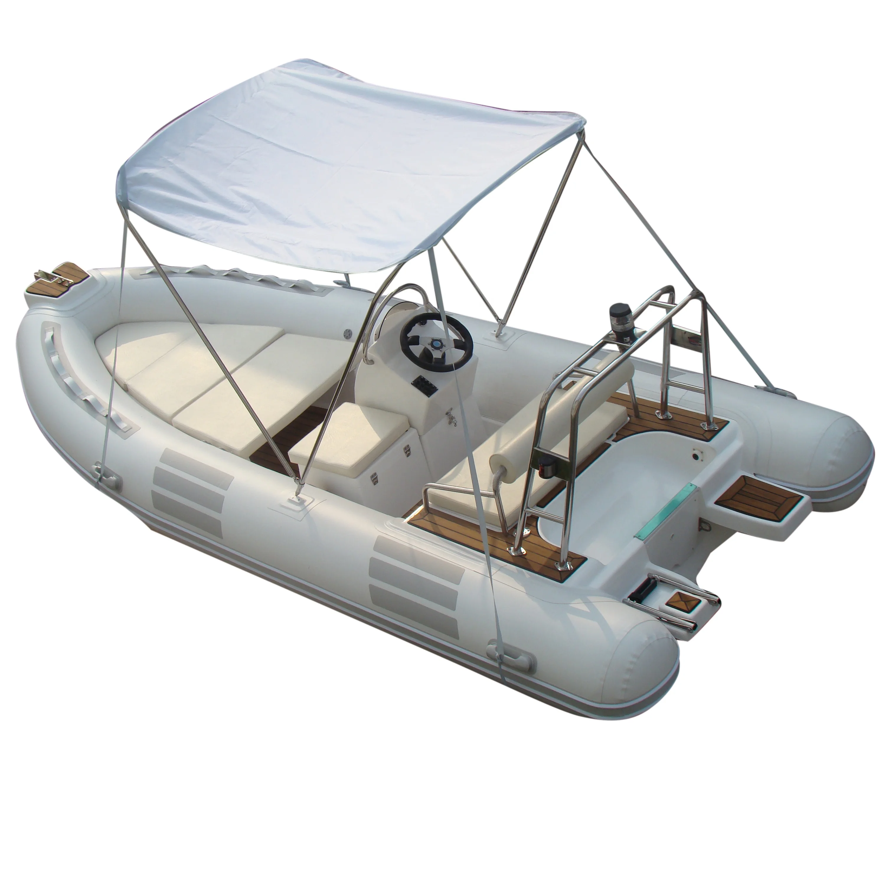 Goboat RIB480D 4.8M 16FT Factory Direct Sale 4.8m RIB Hypalon Inflatable Semi-Rigid Hull Boat for Sale Fishing Dinghy RIB480