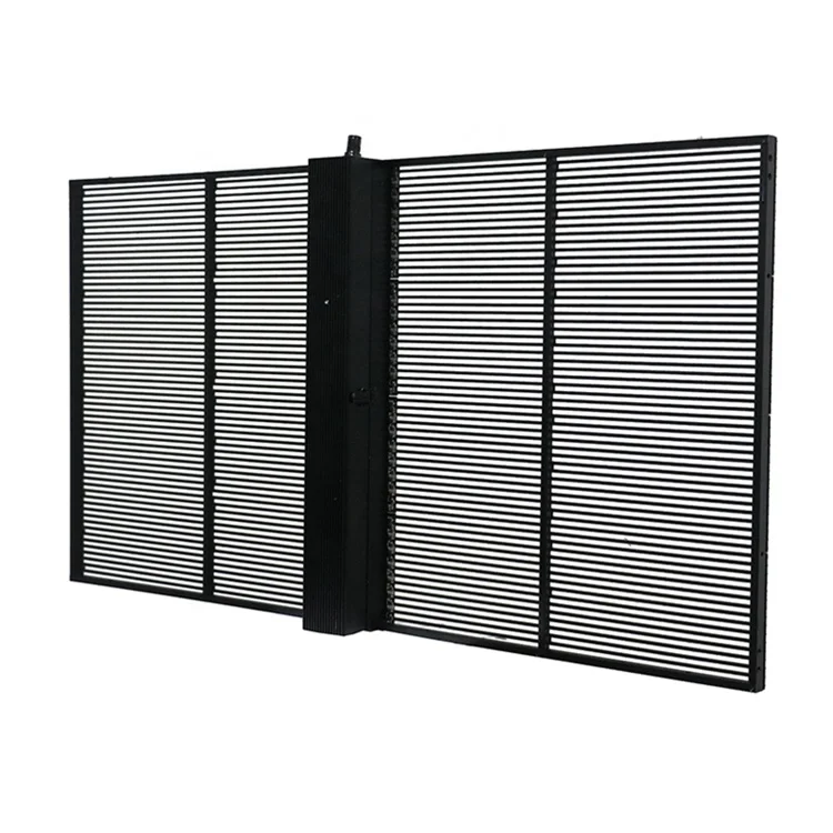 Shopping Mall advertising 6000cd glass window wall transparent led display