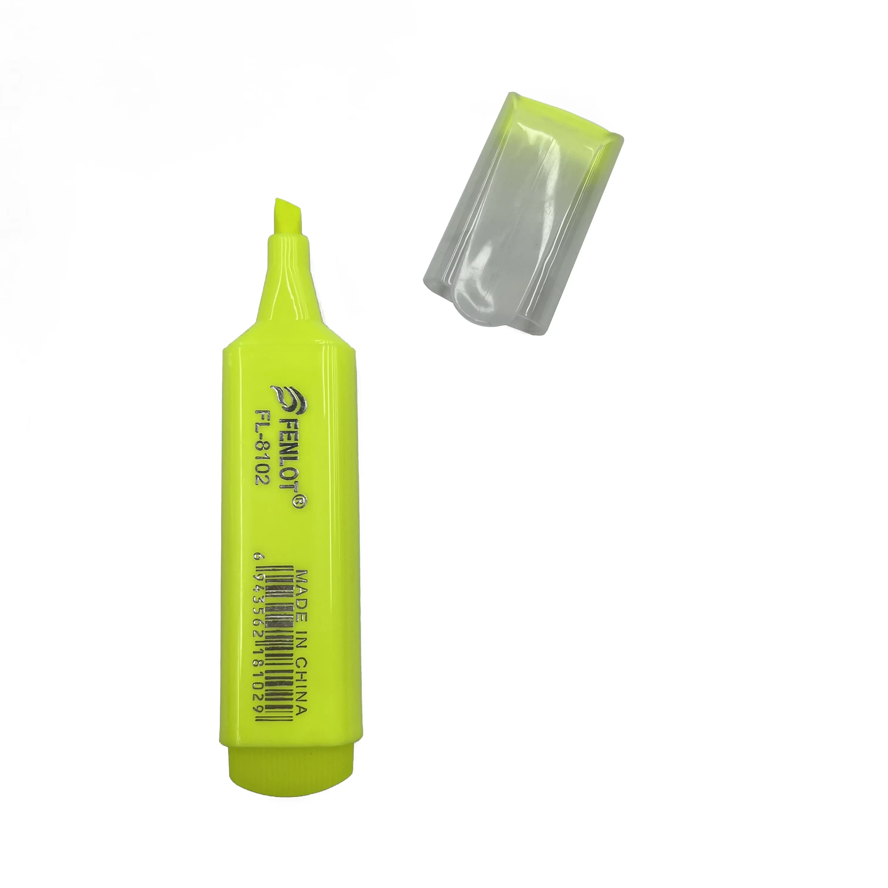 OEM/ODM acceptable supplier colorful highlighters pen normal size highlighter marker set display stand with transparent clip