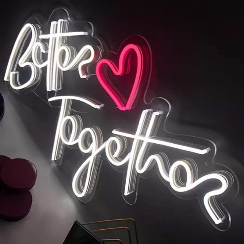 Dropshipping Acrylic Design Wedding Sign Factory Custom Led Light Neon Sign For Sale