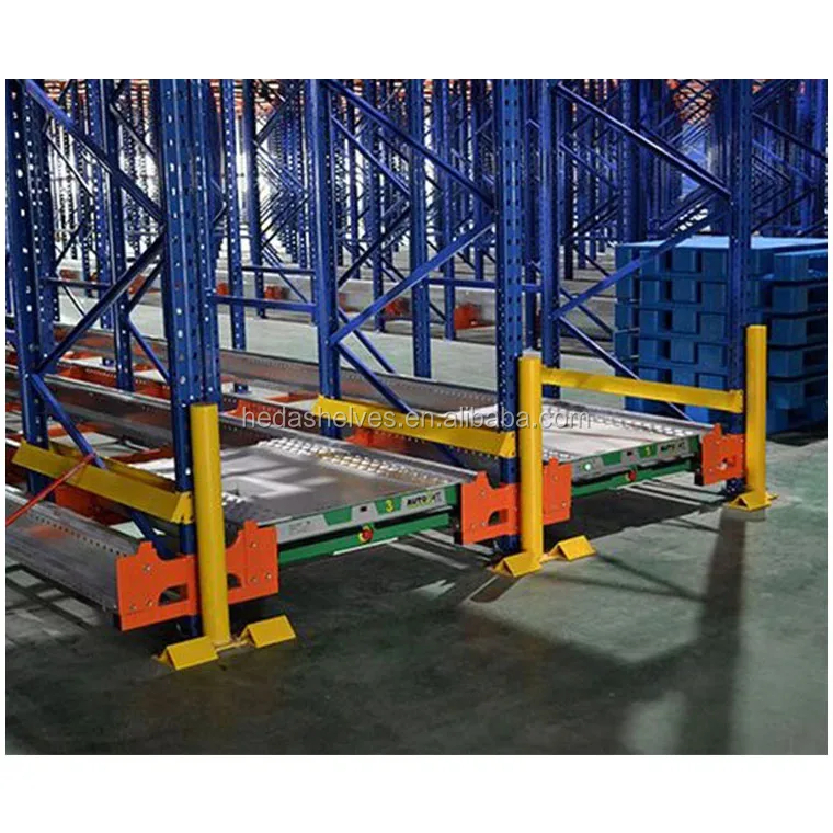 Высокая плотность складского хранения радио бегуна паллета вешалки автоматический трансфер для стеллаж выставки