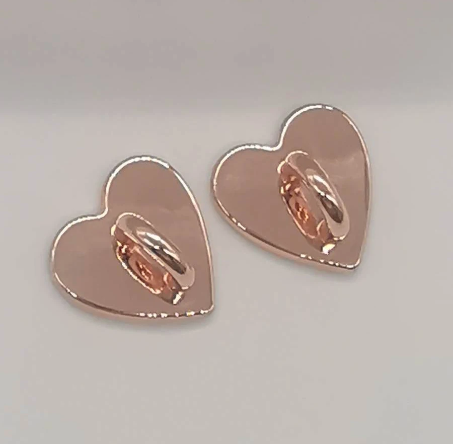 LILONG 21mm And 25mm Love Shaped Arch Bridge Buckle Alloy Ring Buckle Hardware DIY Mobile Phone Case Heart Clip Connector Hook