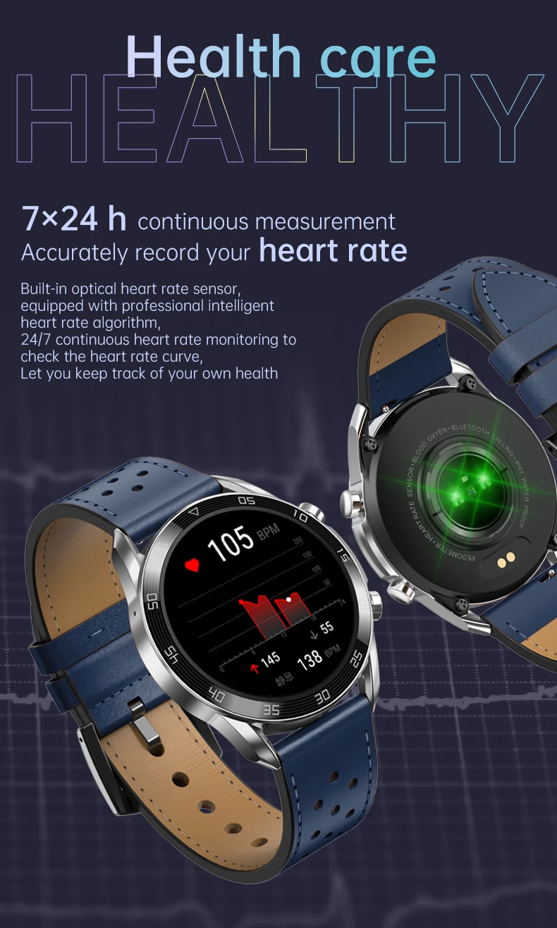 dt35 smartwatch 24 hour heart rate monitoring support bt call ip67 waterproof ecg smart watch with fundo app