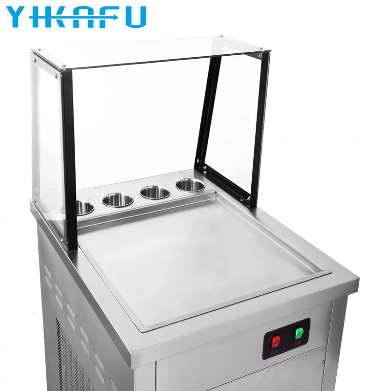 Newer Recommended 20inch pan price Thai fried ice cream machine fry ice cream roll making machine
