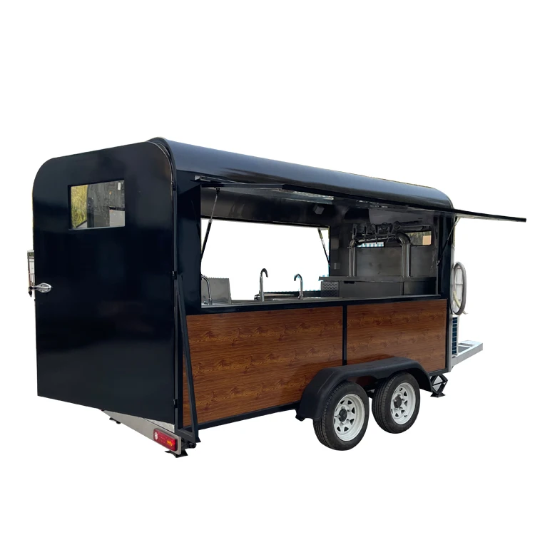 Mobile towable bar Fast Food Trailer coffee food truck custom-food-trailers for sale