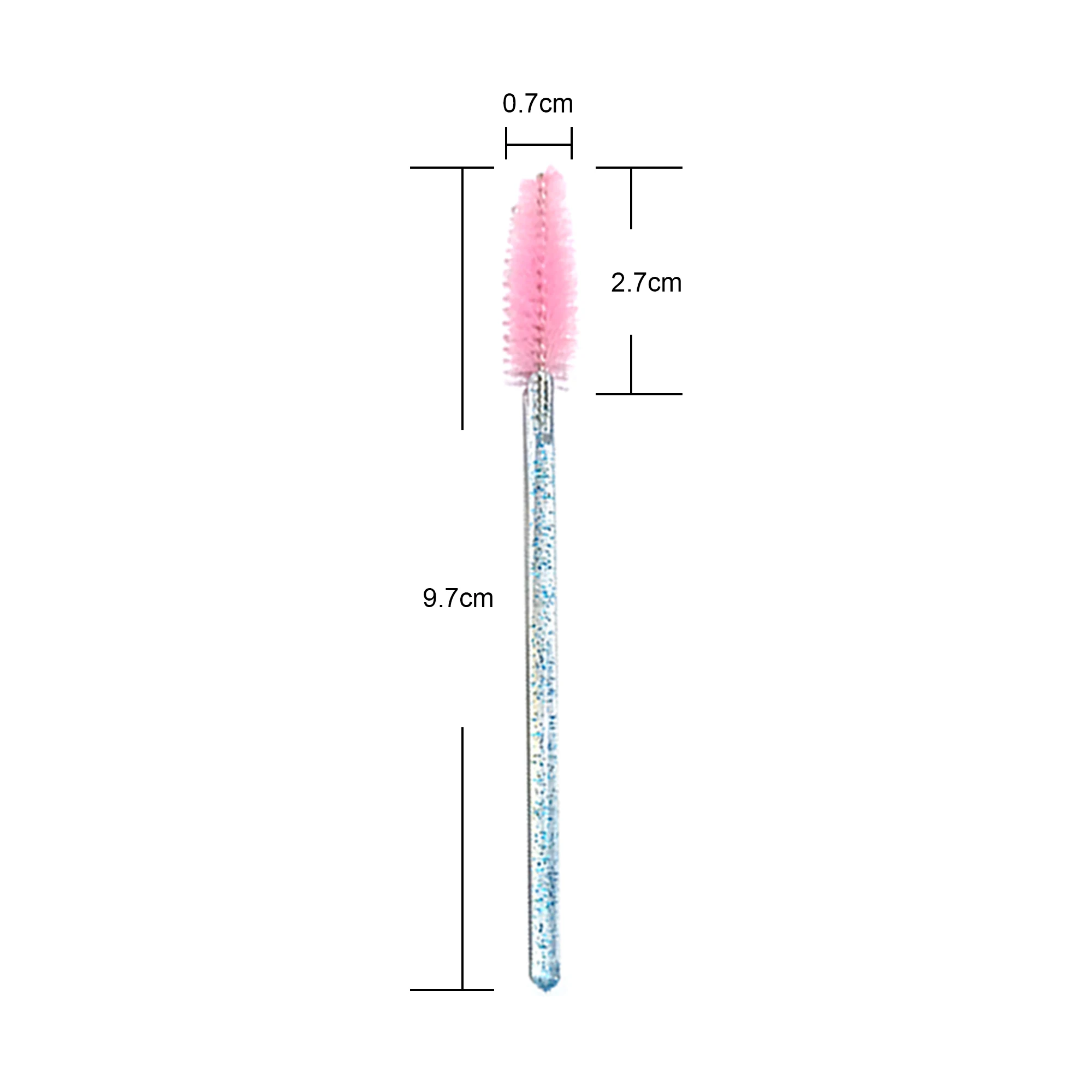 Disposable Eyelash Extension Mascara Wand Colorful Eyebrow Comb Brushes Eyelash Brush