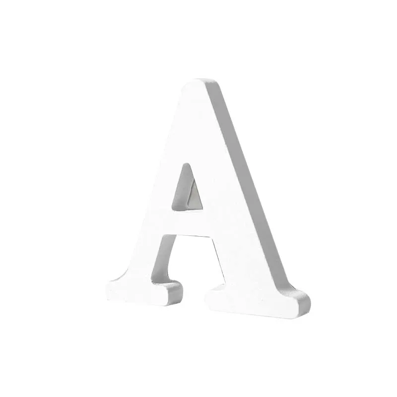White Wood Letters Unfinished Wood Letters for Wall Decor Decorative Standing Letters Slices Sign Board Decoration for Home