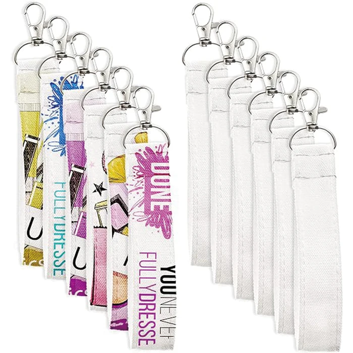 Free Design Promotion Wholesale Custom Lanyards With Logo Custom Fabric Sublimation Polyester Lanyard for Work Keychain Strap