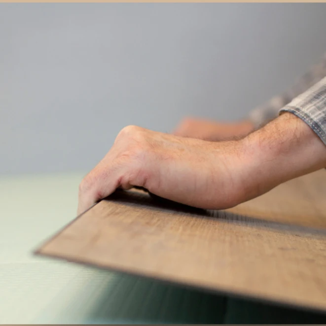 China Supplier High Dimensional Stability Extrusion Spc LVT Click Vinyl Floor Plank Free customization sample