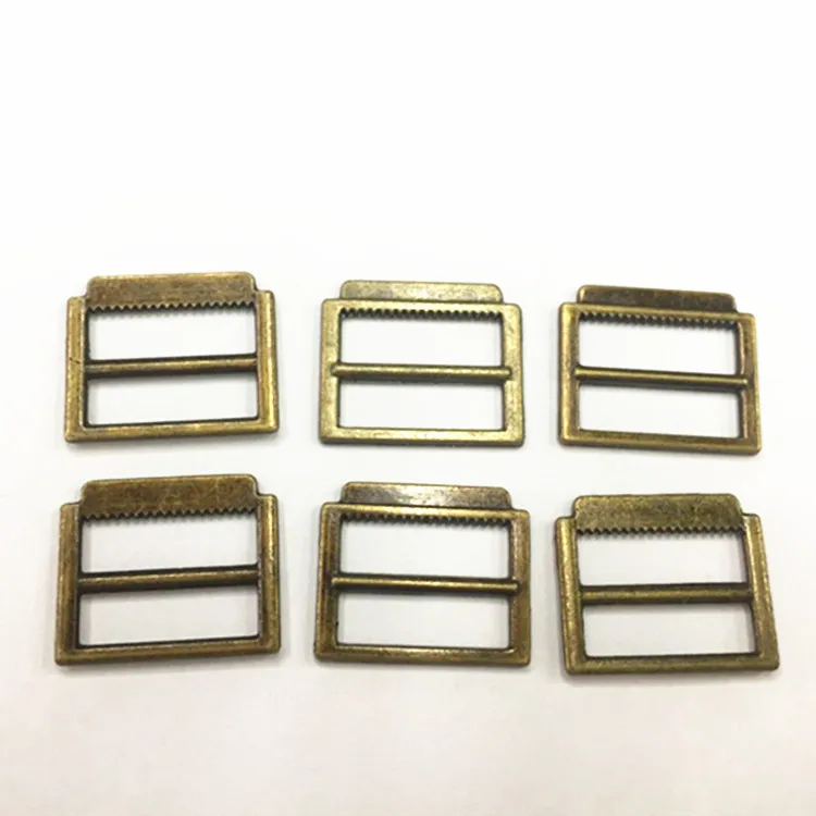 DWDP Customize logo metal tri glide slide buckle closure for cap hat
