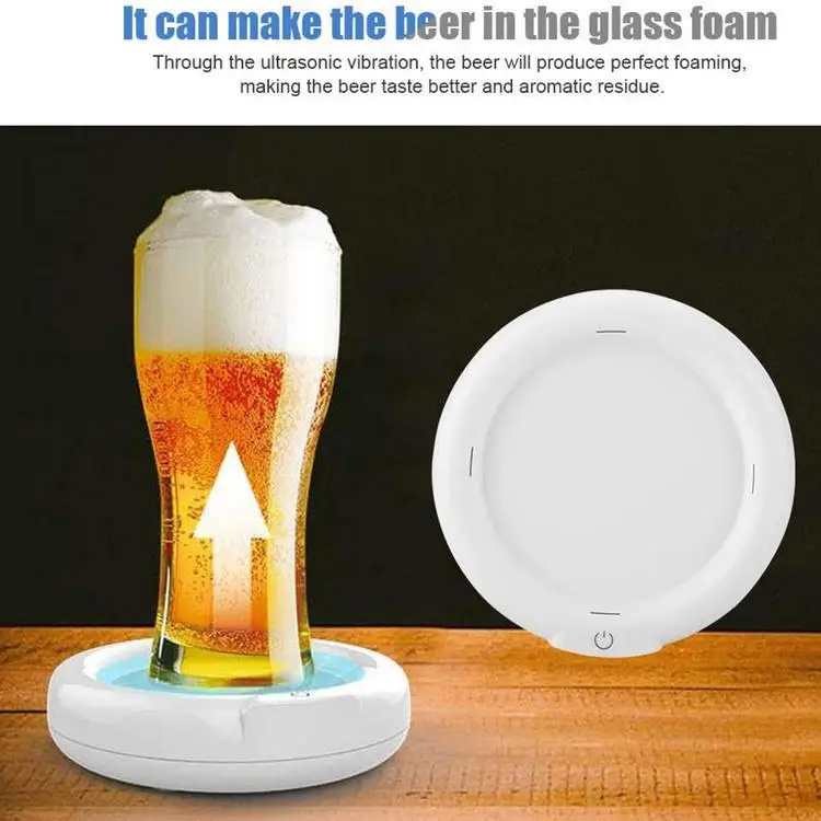 
Portable Beer Foamer Rechargeable Beer Bubbler for Home Gathering 