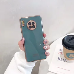 New Soft Gold Plated Electroplated TPU Cell Phone Case for Huawei P20 P30 P40 Mate 20 30 Pro Lite  Nova 3 4 5 6 3i 4E  Case
