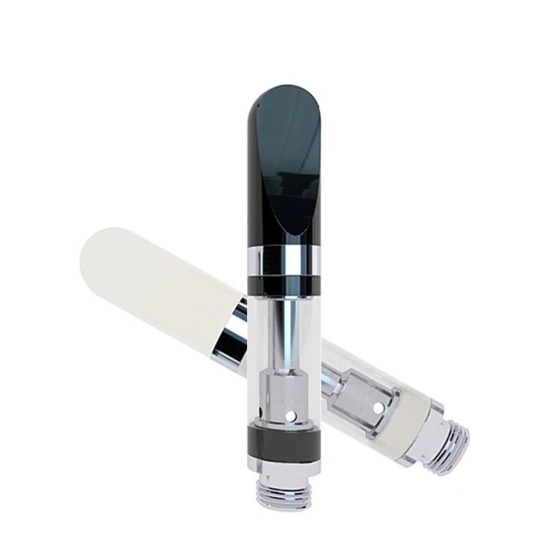 
2019 new product 0.5ml and 1ml Quartz cbd vape pen empty cartridge gold glass disposable cbd vape pen with safety lock 